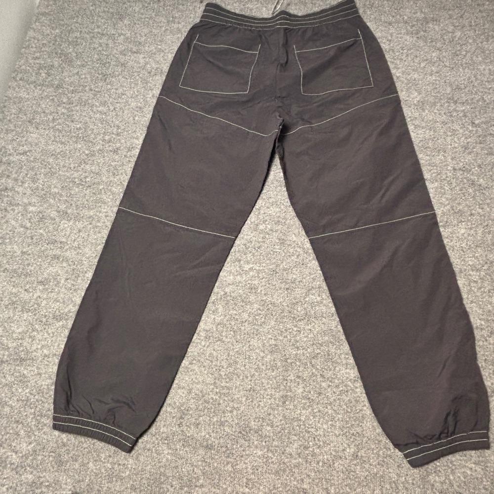 Golf Wang Nylon Track Pants Mens Medium‎ Black Neon Green Contrast Stitch Jogger